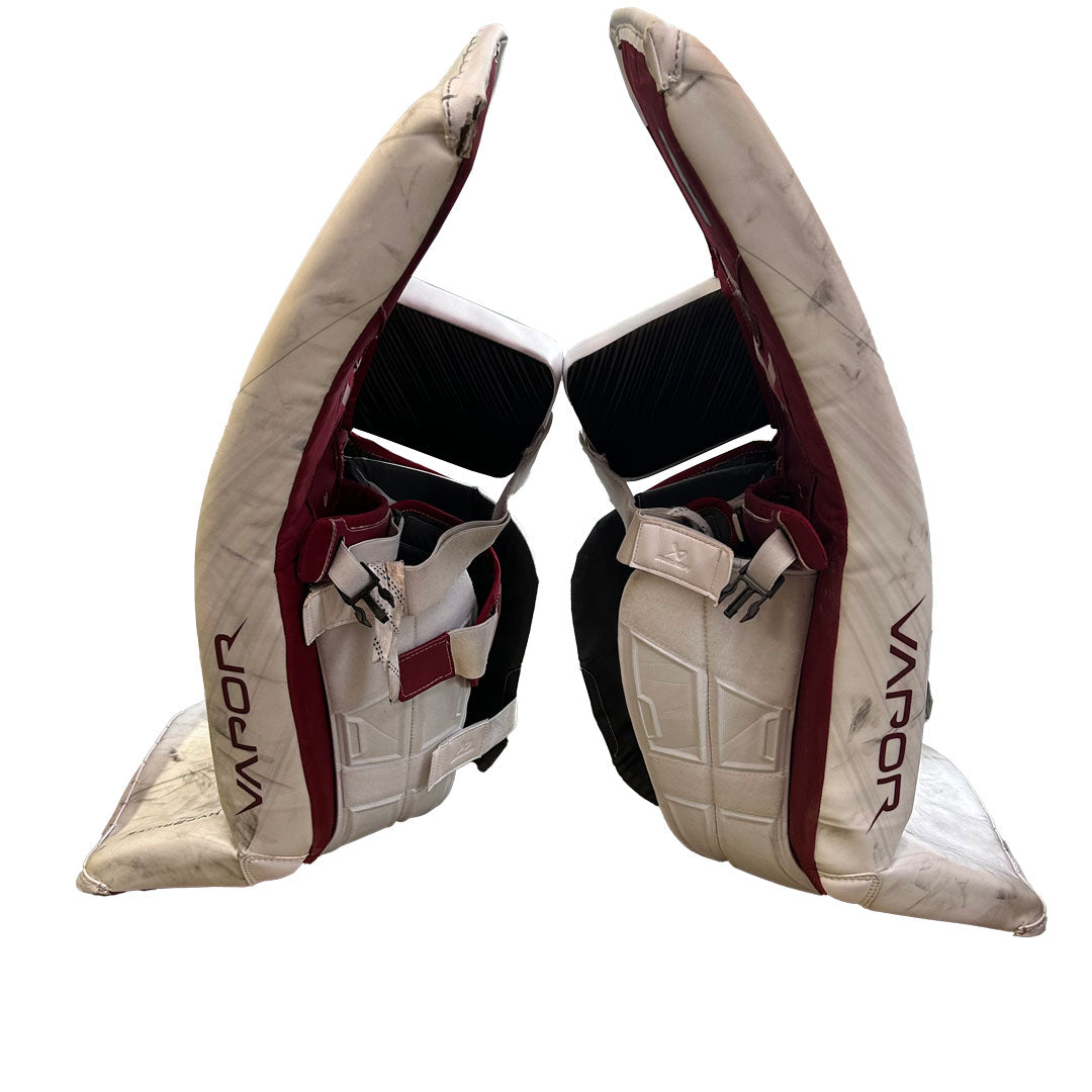 Bauer Vapor Hyperlite 2 - Ensemble complet de gardien de but Pro Stock d'occasion (blanc/rouge)